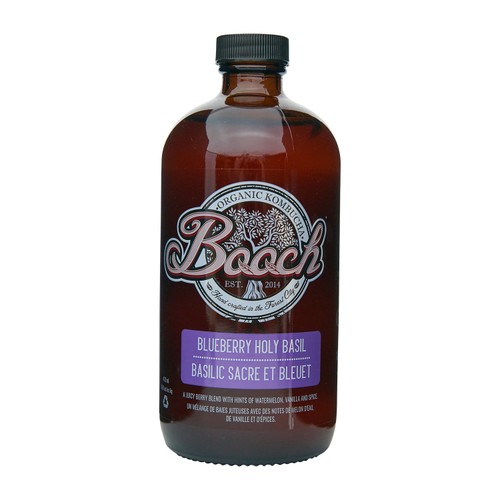Booch Organic Kombucha Beverage Blueberry Holy Basil 473 ml