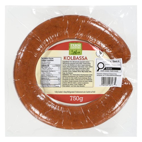 Farm Country Kolbassa Coil Pork 750 g