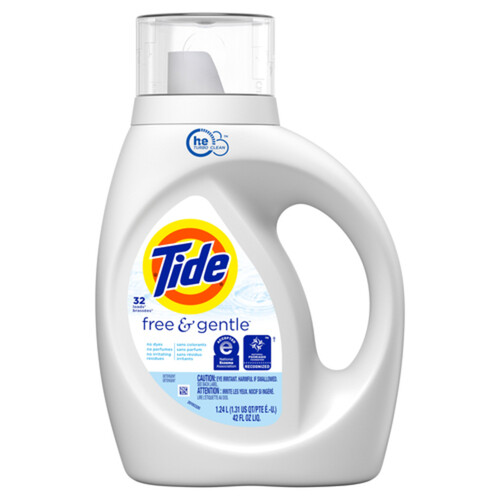 Tide Scent-Free Liquid Laundry Detergent 1.24 L