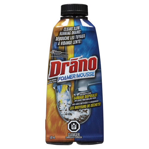 Drano Dual-Force Foamer Clog Remover 500ml