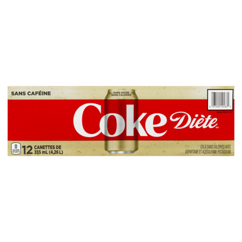 Coca-Cola Soft Drink Diet Caffeine Free 12 x 355 ml (cans)
