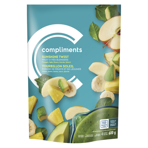 Compliments Sunshine Twist Frozen Fruit & Vegetable Blenders 600 g