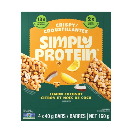 Simply Protein Snack Bars Lemon Coconut 4 x 40 g