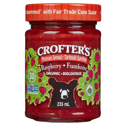 Crofter's Organic Premium Raspberry Spread 235 ml