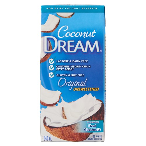 Coconut Dream Non Dairy Coconut Beverage Original Unsweetened 946 ml