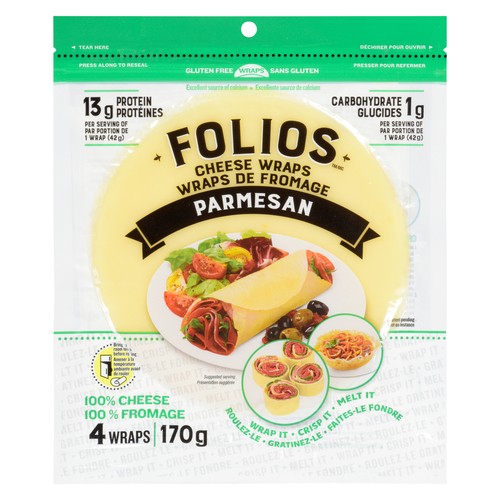 Folios Wraps Parmesan Cheese 170 g