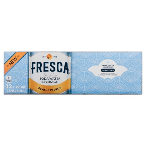 Fresca Soda Water Peach Citrus  355 ml