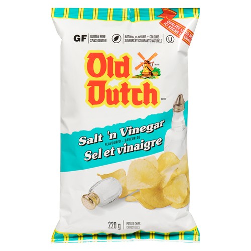 Old Dutch Potato Chips Salt 'n Vinegar 220 g