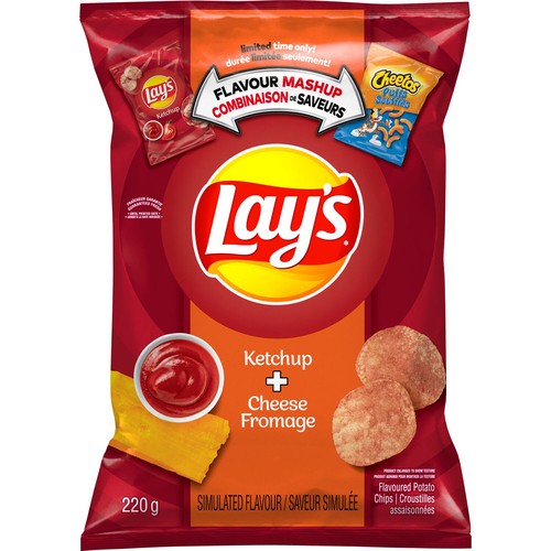 Lay's Potato Chips Ketchup & Cheese Flavoured 220 g