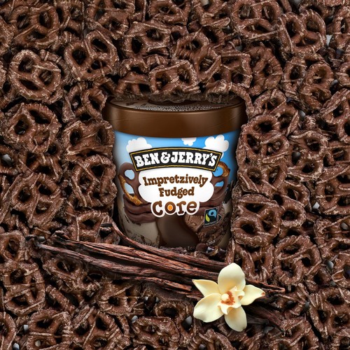 Ben & Jerry's Ice Cream Impretzively Fudged Core 473 ml