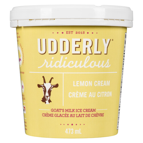 Udderly Ridiculous Ice Cream Lemon Cream 473 ml