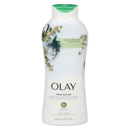 Olay Body Wash Eucalyptus & Spirulina 650 ml