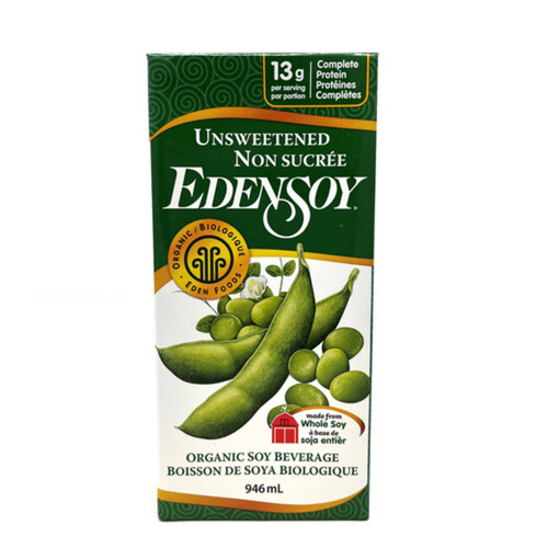 Edensoy Organic Soy Beverage Unsweetened 946 ml