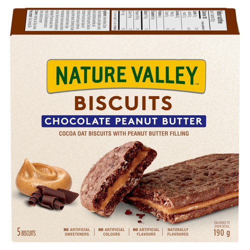 Nature Valley Biscuits Chocolate Peanut Butter 190 g