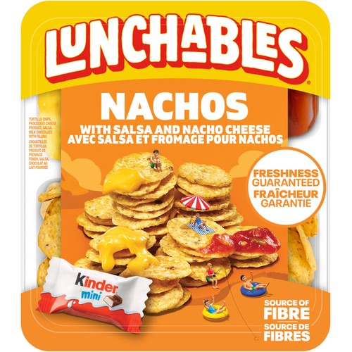 Lunchables Tortilla Chips Processed Cheese Product Salsa Milk Chocolate With Filling Nachos Salsa And Nacho 131 g