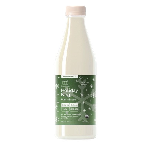 Greenhouse Organic Plant-Based Holiday Nog Beverage 946 ml