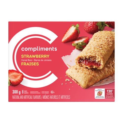 Compliments Cereal Bar Strawberry  300 g