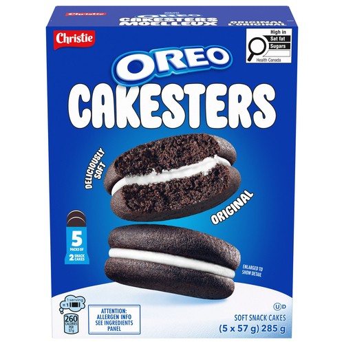 Oreo Cakesters Soft Snack Cakes Original 5 x 57 g
