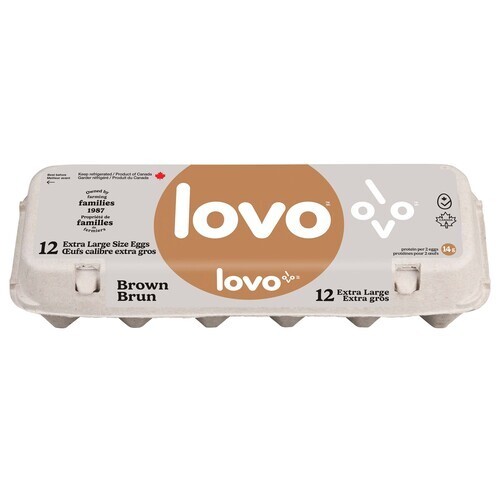 Lovo Brown Eggs Extra Large 12 Count