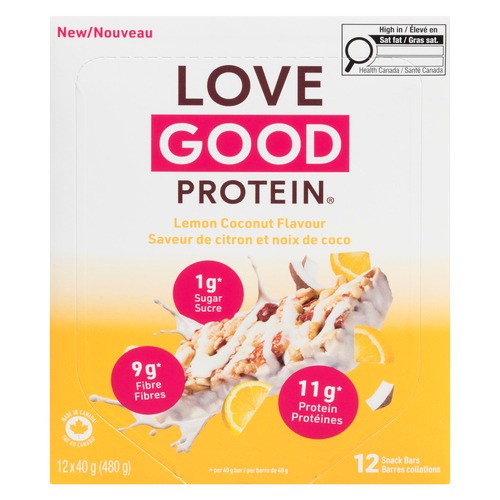 Love Good Protein Bar Lemon Coconut 12 x 40 g