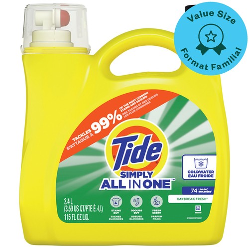Tide Liquid Laundry Detergent High Suds Daybreak Fresh Value Size 3.4 L