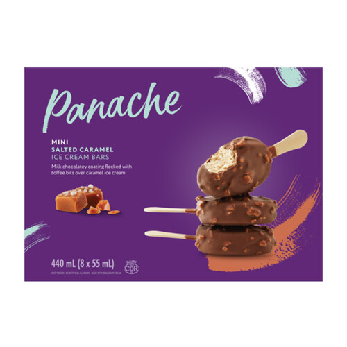 Panache Ice Cream Bars Salted Caramel Mini 8 x 55 ml