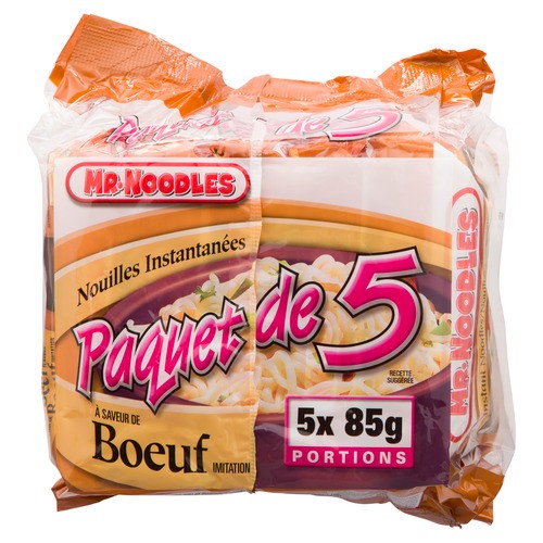 Mr. Noodles Instant Noodles Beef 5 x 85 g