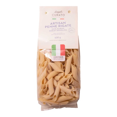 Longo's Curato Artisan Penne Rigate 500 g