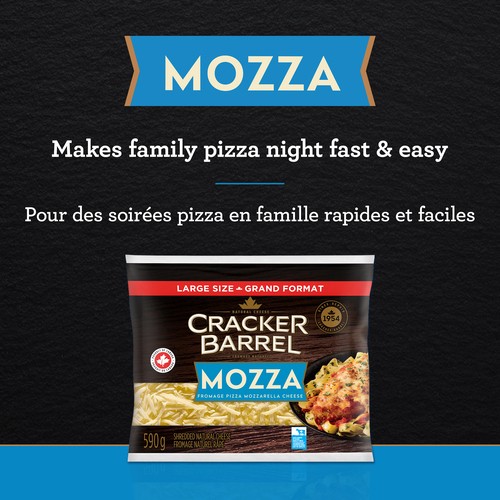 Cracker Barrel Shredded Cheese Mozzarella 590 g