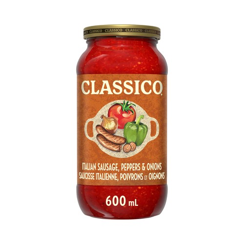 Classico Pasta Sauce Italian Sausage Pepper & Onion 600 ml
