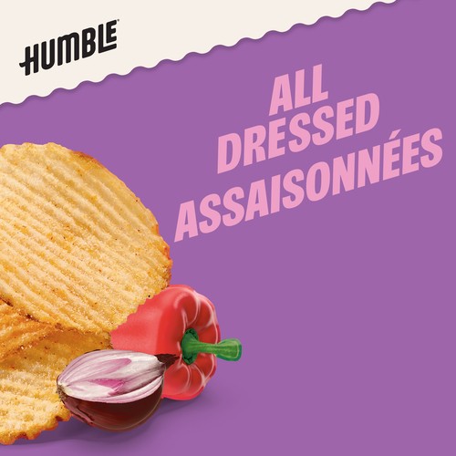 Humble Rumbles Ripple Organic Potato Chips All Dressed 135 g