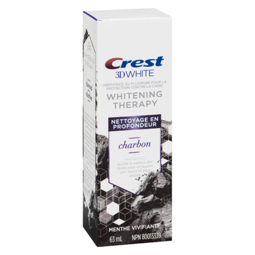 Crest 3D White Toothpaste Whitening Therapy Charcoal 63 ml