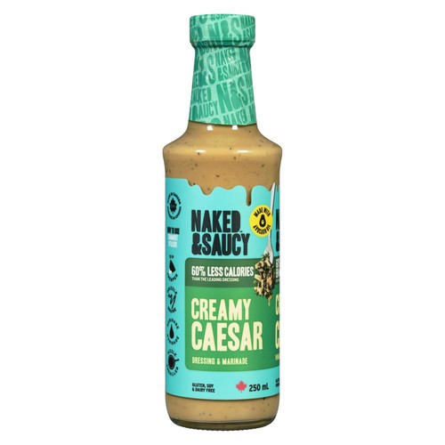 Naked & Saucy Organic Salad Dressing Creamy Caesar 250 ml