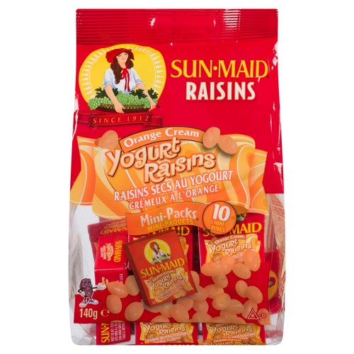 Sun-Maid Yogurt Raisins Orange Cream 140 g