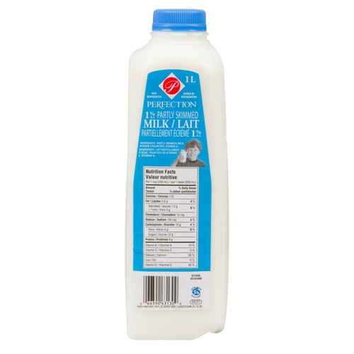 Perfection 1 % Milk Jug Partly Skimmed 1 L