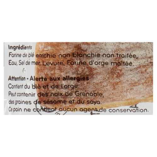 Boulart Ready-To-Bake Demi Baguette Ciabatta 175 g (frozen)