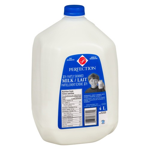 Perfection 2% Milk Partly Skimmed 4 L
