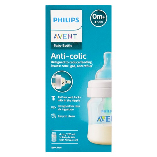 Philips Avent Baby Bottle Anti-Colic 125 ml 0m+ With Airfree Vent