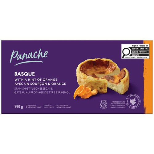 Panache Spanish Style Basque Cheesecake Orange 290 g (Frozen)