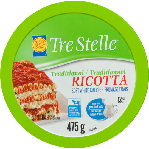 Tre Stelle Traditional Ricotta Cheese 475 g