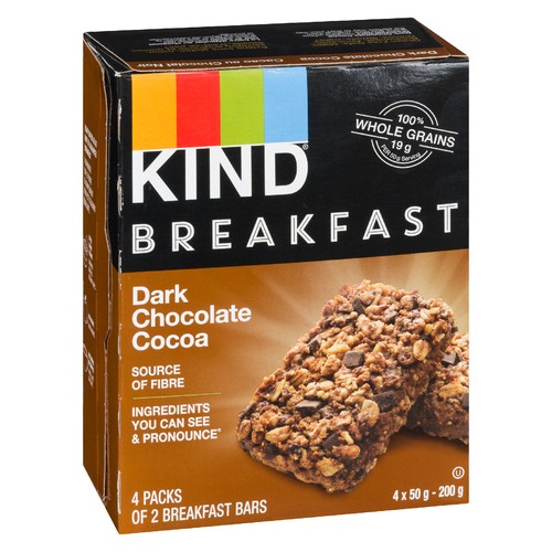 Kind Breakfast Bar Dark Chocolate Cocoa 4 x 50 g