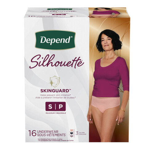 Depend Silhouette Incontinence Underwear Small Max Absorbency 16 Count