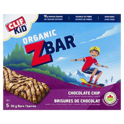 Clif Kid Organic Z Bars Chocolate Chip 5 x 36 g