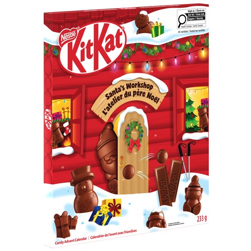 Kit Kat Chocolate Advent Calendar Santa's Workshop 233 g