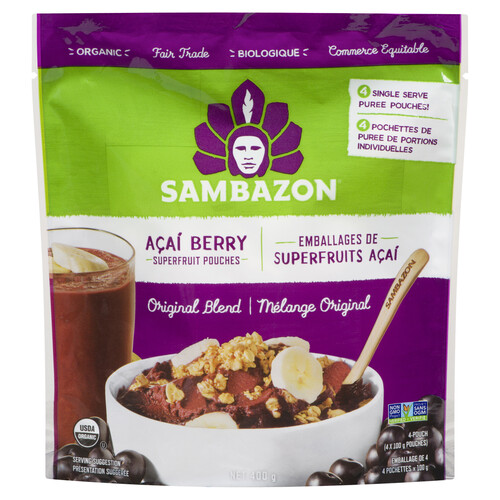 Sambazon Organic Açaí Smoothie Blend 400 g