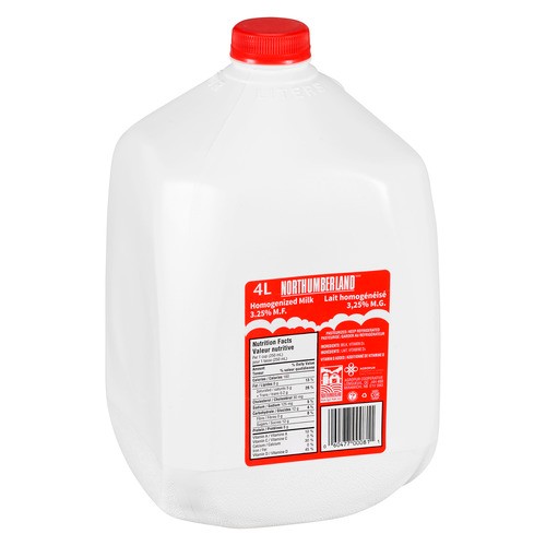 Northumberland 3.25% Milk Homogenized  4 L