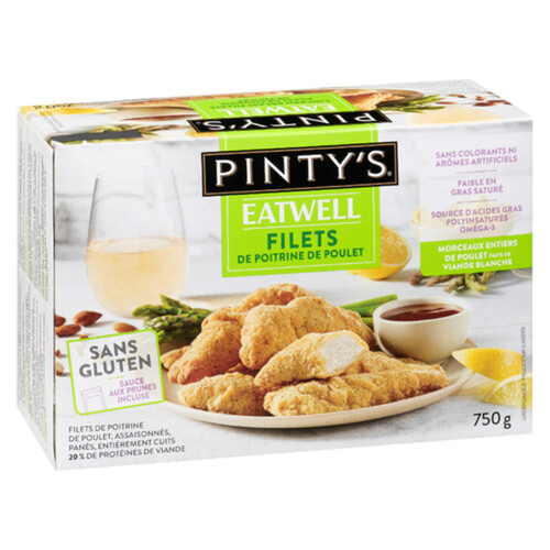 Pinty's Breast Fillets Seasoned Breaded And Fully Cooked Chicken 750 g (frozen)