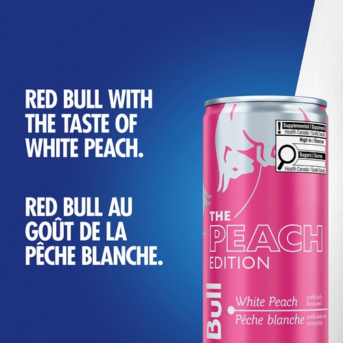 Red Bull Energy Drink The Peach Edition White Peach 4 x 250 ml (cans)