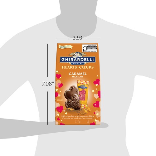 Ghirardelli Heart Milk Chocolate Caramel 117 g