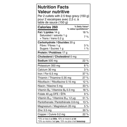 Gardein Vegan Turk'y Cutlets Lightly Breaded 300 g (frozen)